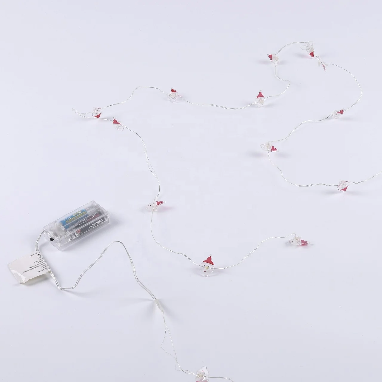 
Wholesale Warm White Crystal Santa Shape Light Strings For Holiday Decoration 