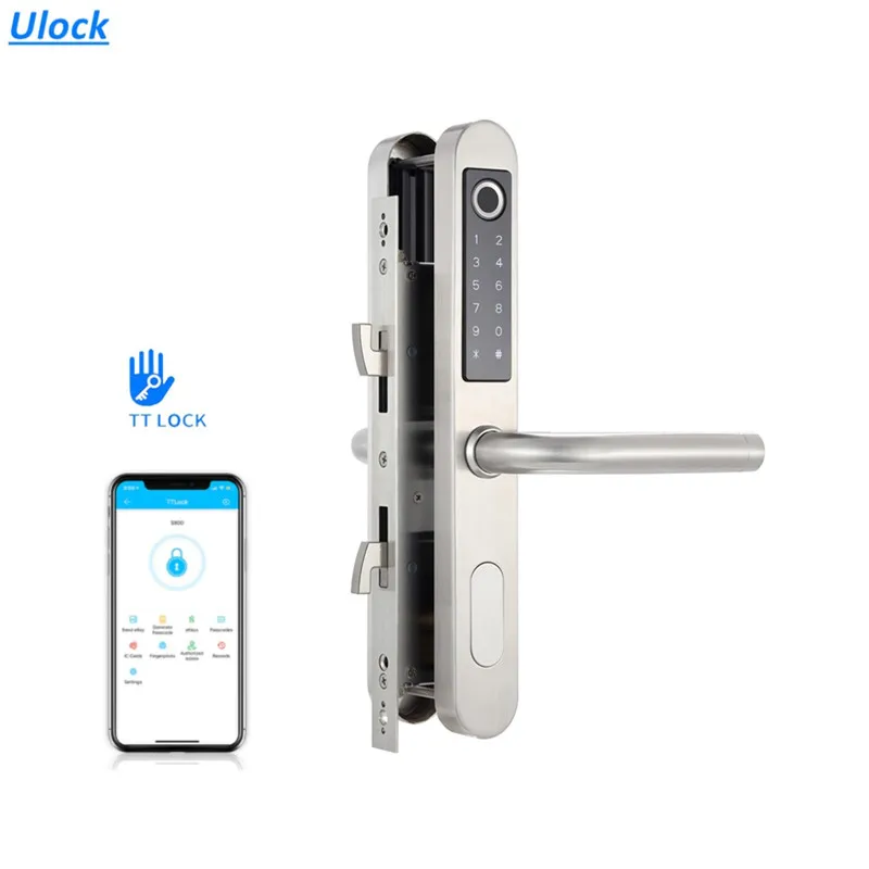 digital smart lock sliding door fingerprint waterproof ttlock smart door lock