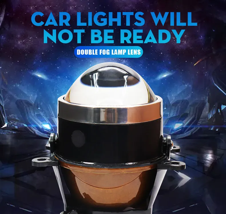 High Power 35W 55W  Fog Angel eye COB LED HID daytime running auto light lamp projector lens