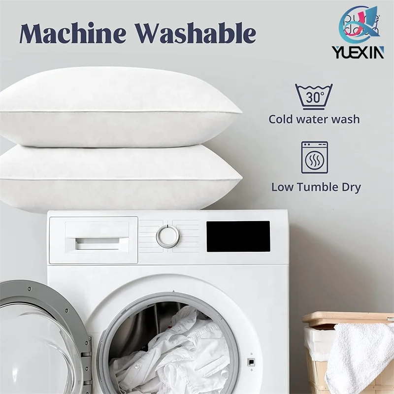 White Goose Feather Down Pillow  Natural Goose Feather Throw Pillow Inserts