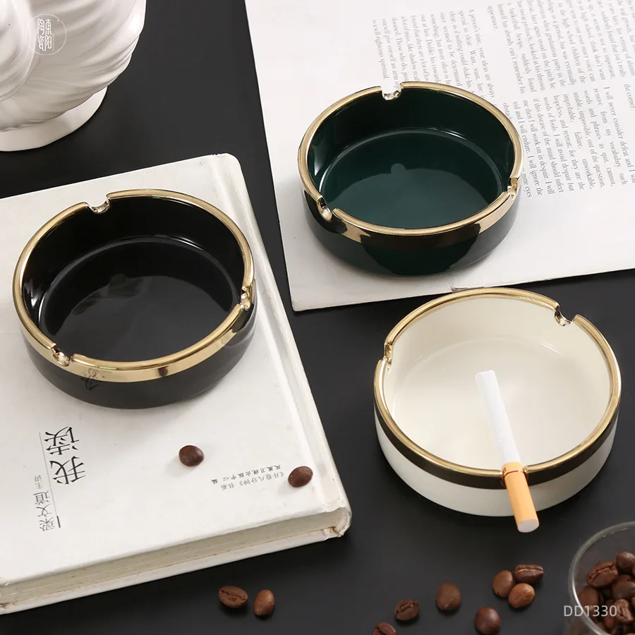 Manufacturers Direct Supply Nordic Mini Ashtray Household Hotel Custom Ceramic Ashtray