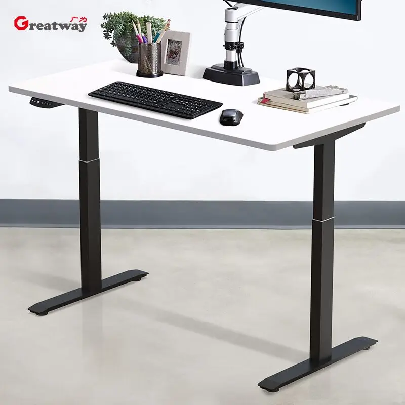 Dual Motor Electric Sit Stand Desk Sit-Stand Motorized Adjustable Height Table Legs