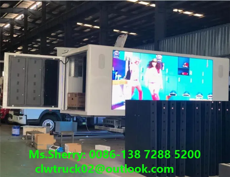 18ft LED Display Truck Body Box LED Billboard Box Mounted on Truck for Sale to Canada