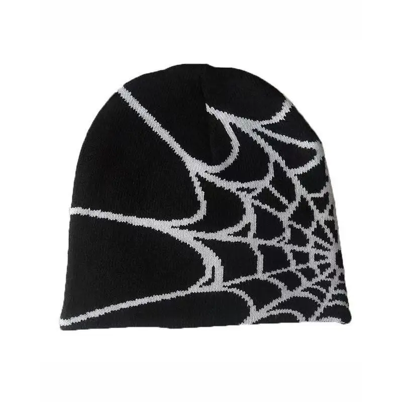 Warm customized beanies hats caps all over logo winter skull wholesale printed knitted jacquard beanie