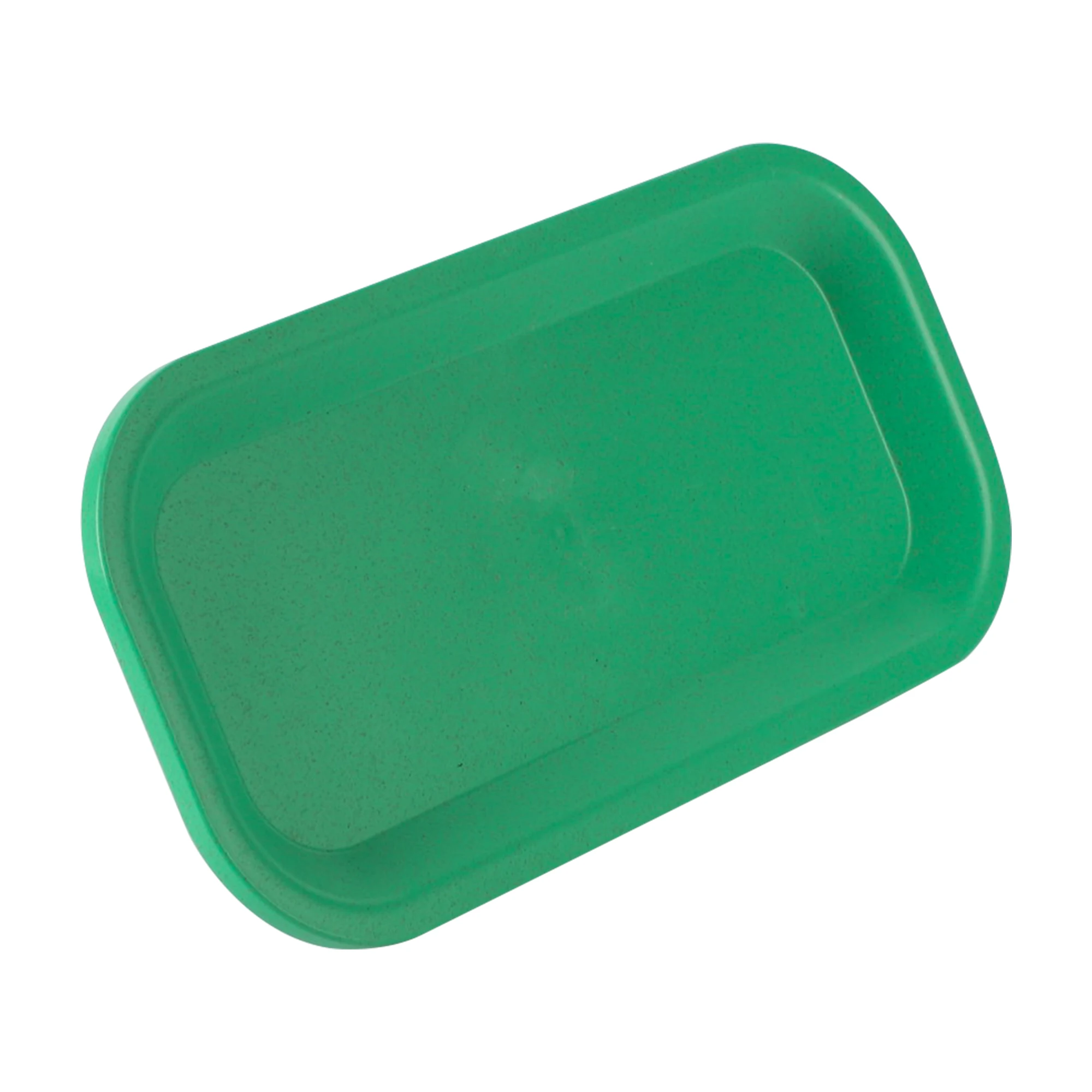 UKETA hot selling rectangle recycled plastic PLA Eco-friendly smoking accessories custom tray BIO biodegradable  rolling tray