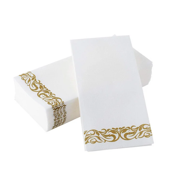 high quality soft Weddings Party Disposable Paper Hand Towel custom table paper napkin