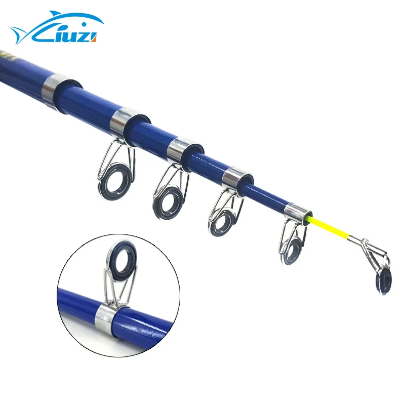 deepsea sea  fishing reel And rod combo reel glass fiber spinning  fishing rods telescopic fishing rod
