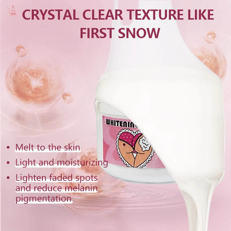 Fast Whitening Cream Dark Inner Thighs Bikini Area Brightening Bleaching Cream for Private Part