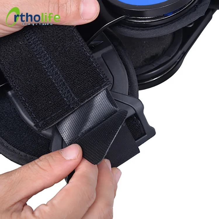 OL-KN096 Orthopedic Adjustable Leg Support Post-OP Hinged ROM Knee Brace