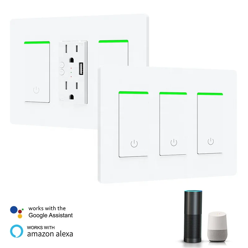 3 упаковки физических кнопок/пульт дистанционного управления/Голосовое управление Умный Wi-Fi переключатель tuya smart life switch 3 gang smart switch