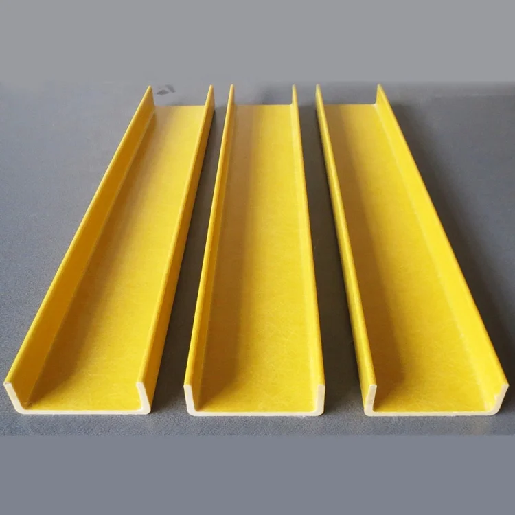 Fiber U channel Fiberglass C Channel FRP U Beams GRP C Beam