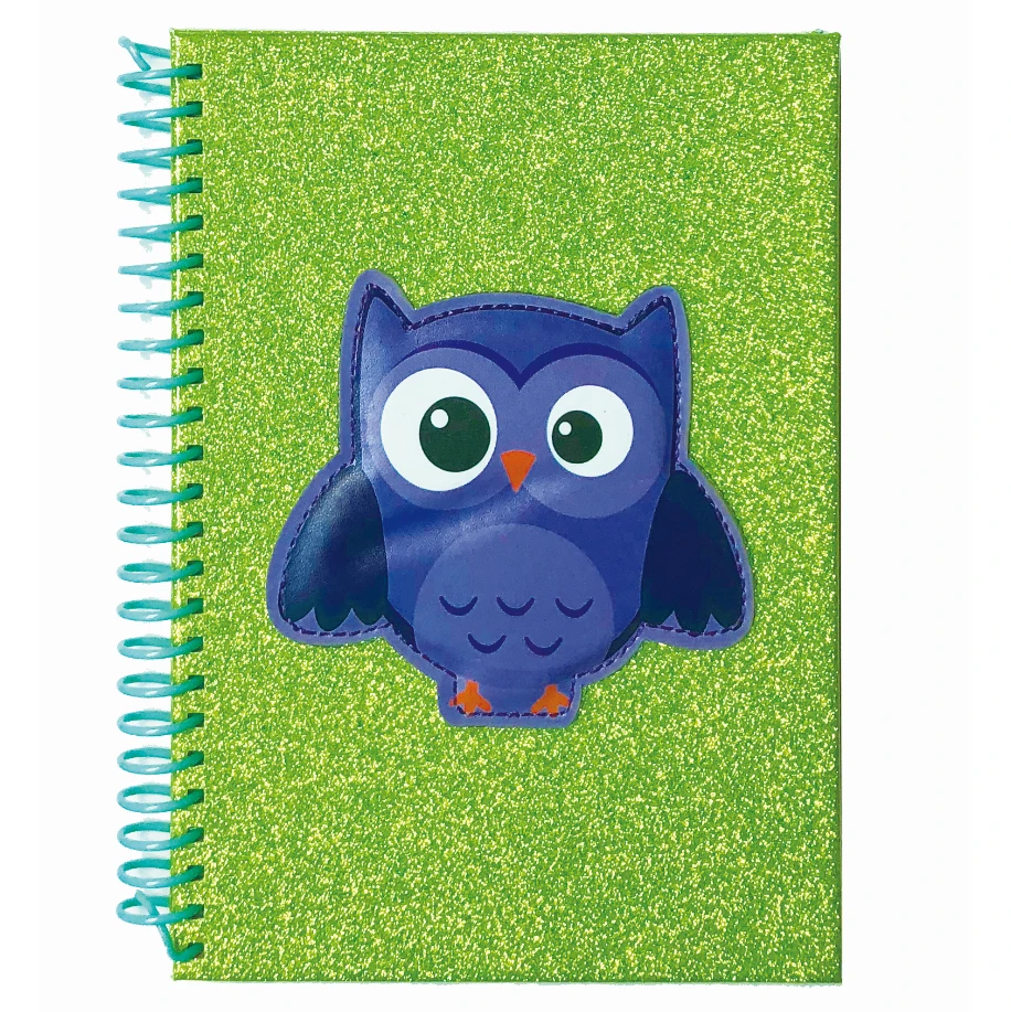 
2021 NEW DESIGN FACTORY DIRECT HOT SELLING GLITTER PU SPIRAL NOTEBOOK 