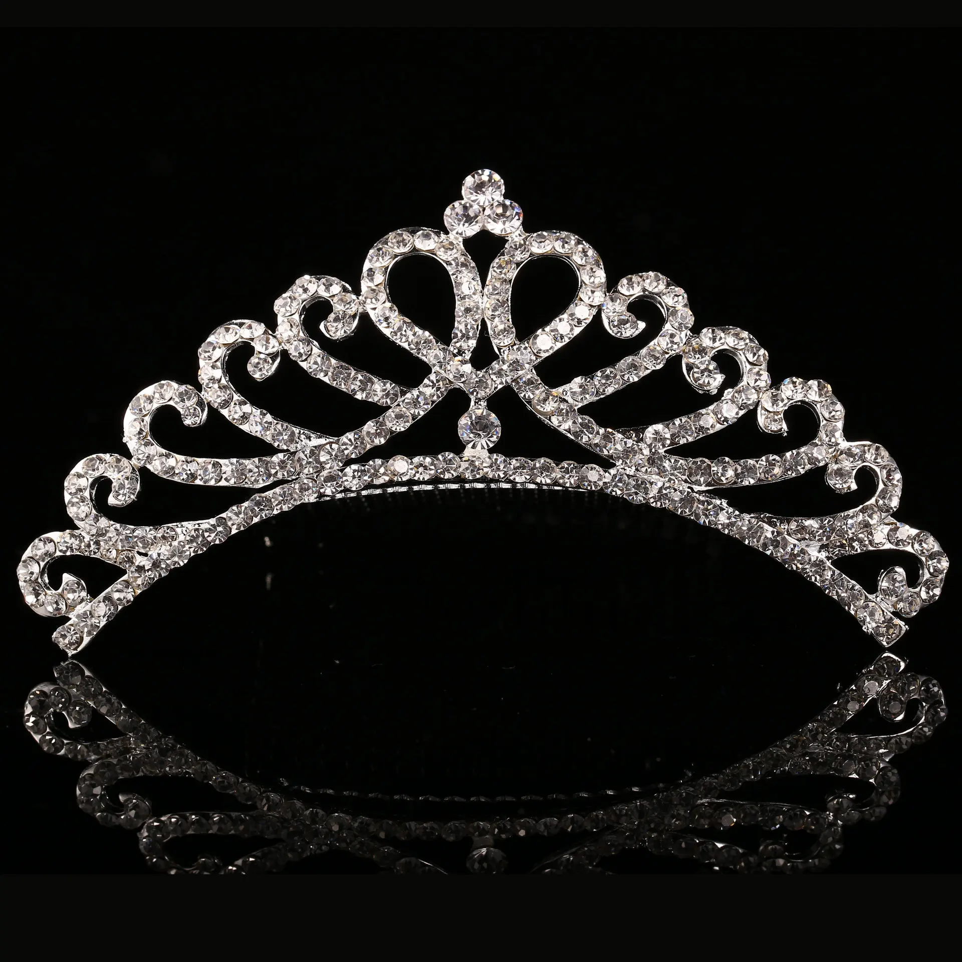 Elegant Lovely Hairpin Metal Hairpin Hair Accessories Delicate Pearl Tiara Crown Comb Jewelry  accessory For Girl Gift
