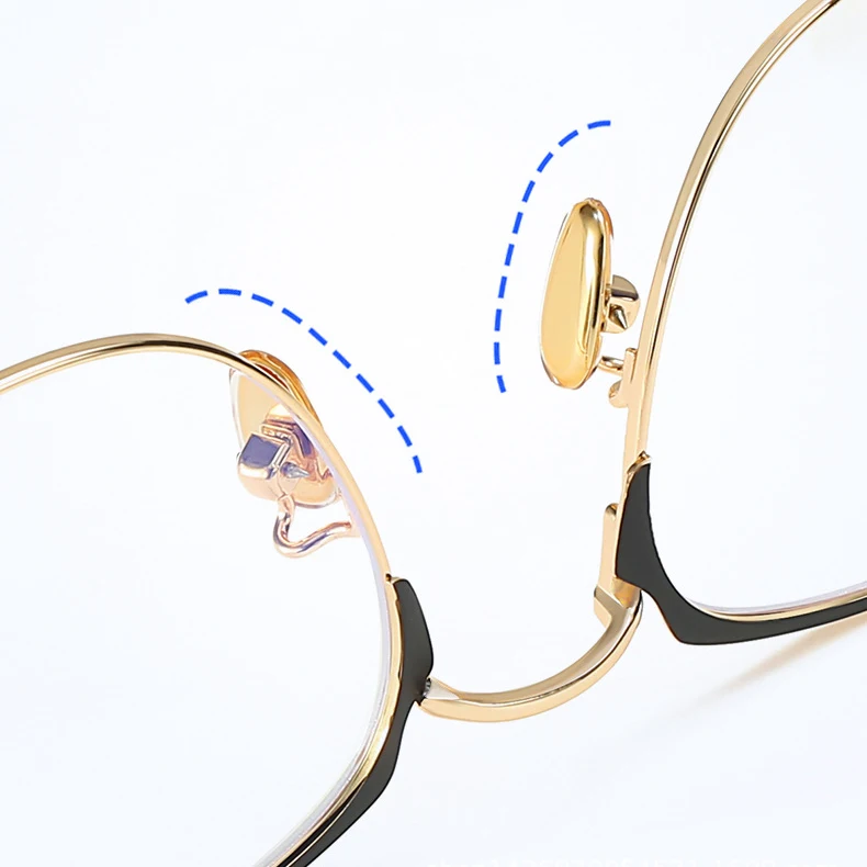 Оптовая продажа очки Gafas для компьютера с защитой от излучения синего света металлические роскошные унисекс под заказ женщин и