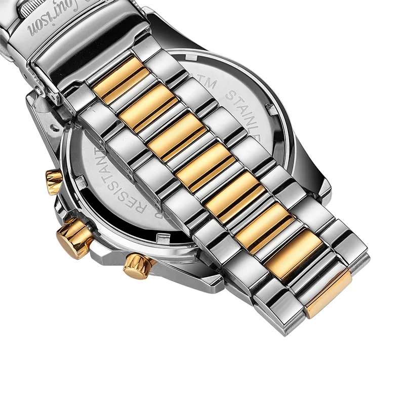 Newest design japan movement stainless steel back quartz watch