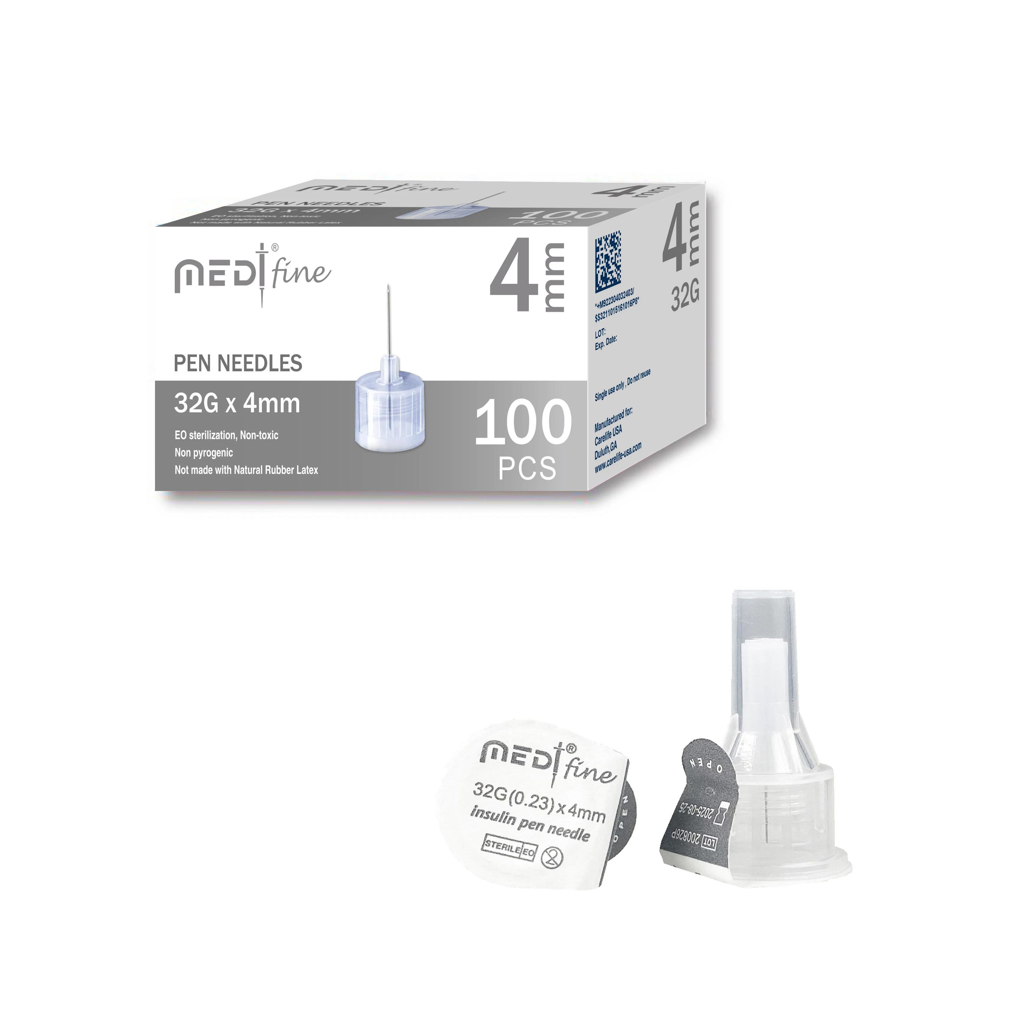 Лидер продаж игла для инсулина Medt fine 32 г 4 мм 100 шт. в