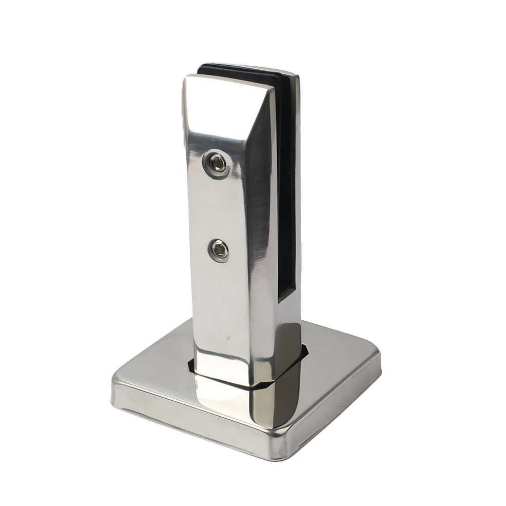 friction wall pool face mounted smart  home glass clamp balustrade stainless steel spigots