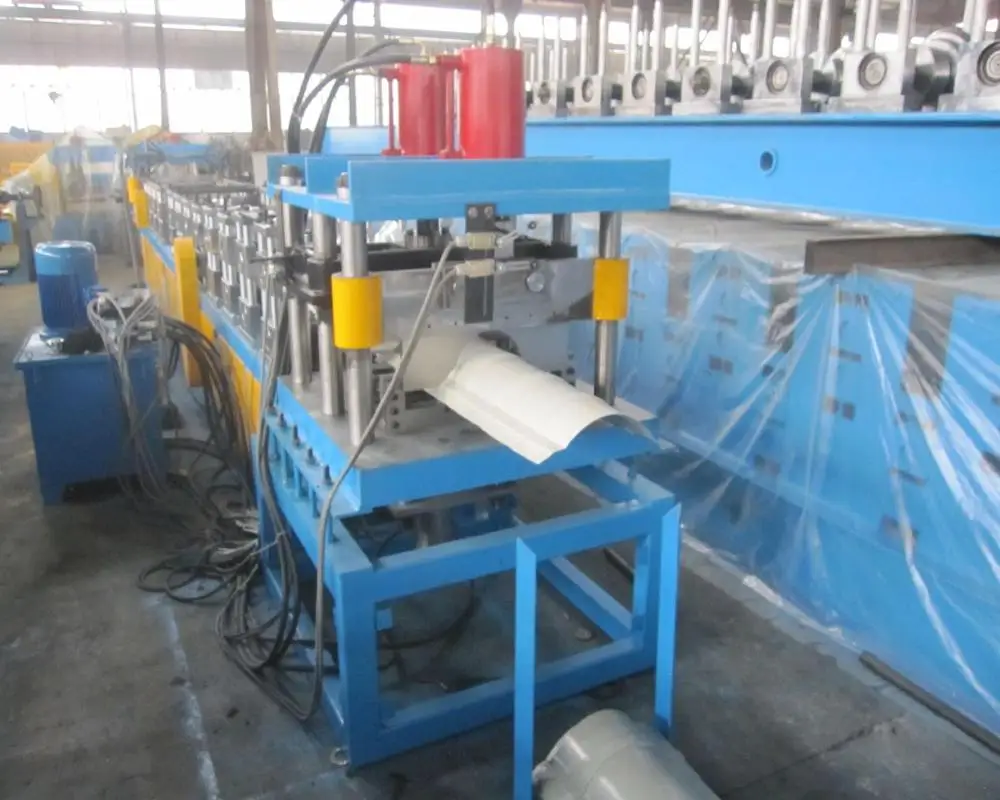 Glazed sheet roof ridge cap roll forming machine