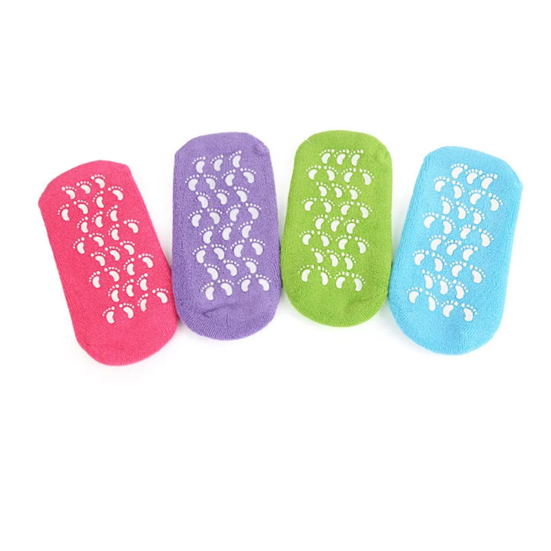 remove dead skin foot care moisture craked heel gel lining spa socks