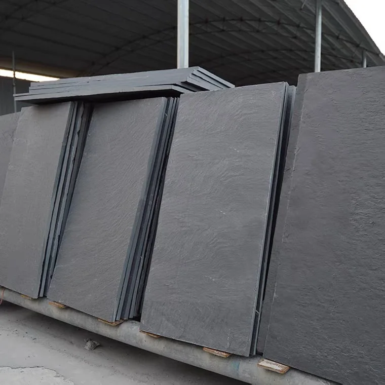 Factory Sale Natural Stone Honed Black Slate Slabs