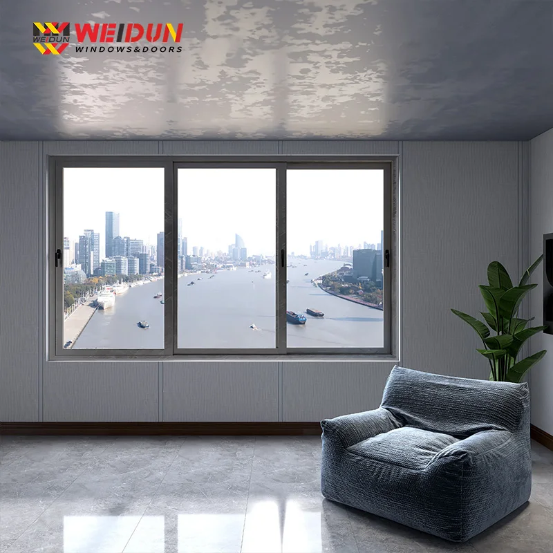 Weidun YL116 bridge cutoff aluminum sliding window sliding window sealing balcony aluminum alloy window