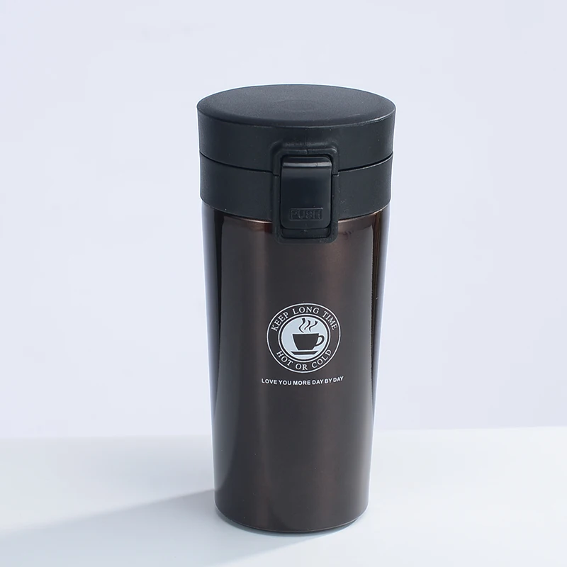 
Stainless Steel tumbler vacuum thermos coffee mug Travel Cups with bounce cover 