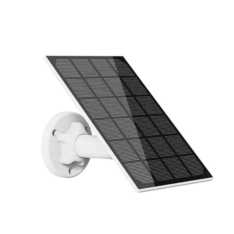 Solar Panel with Micro USB Cable, Waterproof Solar Panel  Compatible with Outdoor Rechargeable Battery Security Camera, 5V 3W