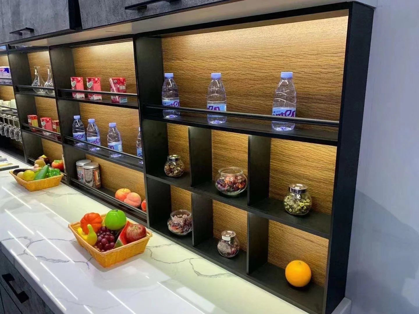 Multifunctional Kitchen Counter Organizer Shelf Sturdy Space-Saving Storage Stand Wardrobe Hardware Rack for Countertop Storage