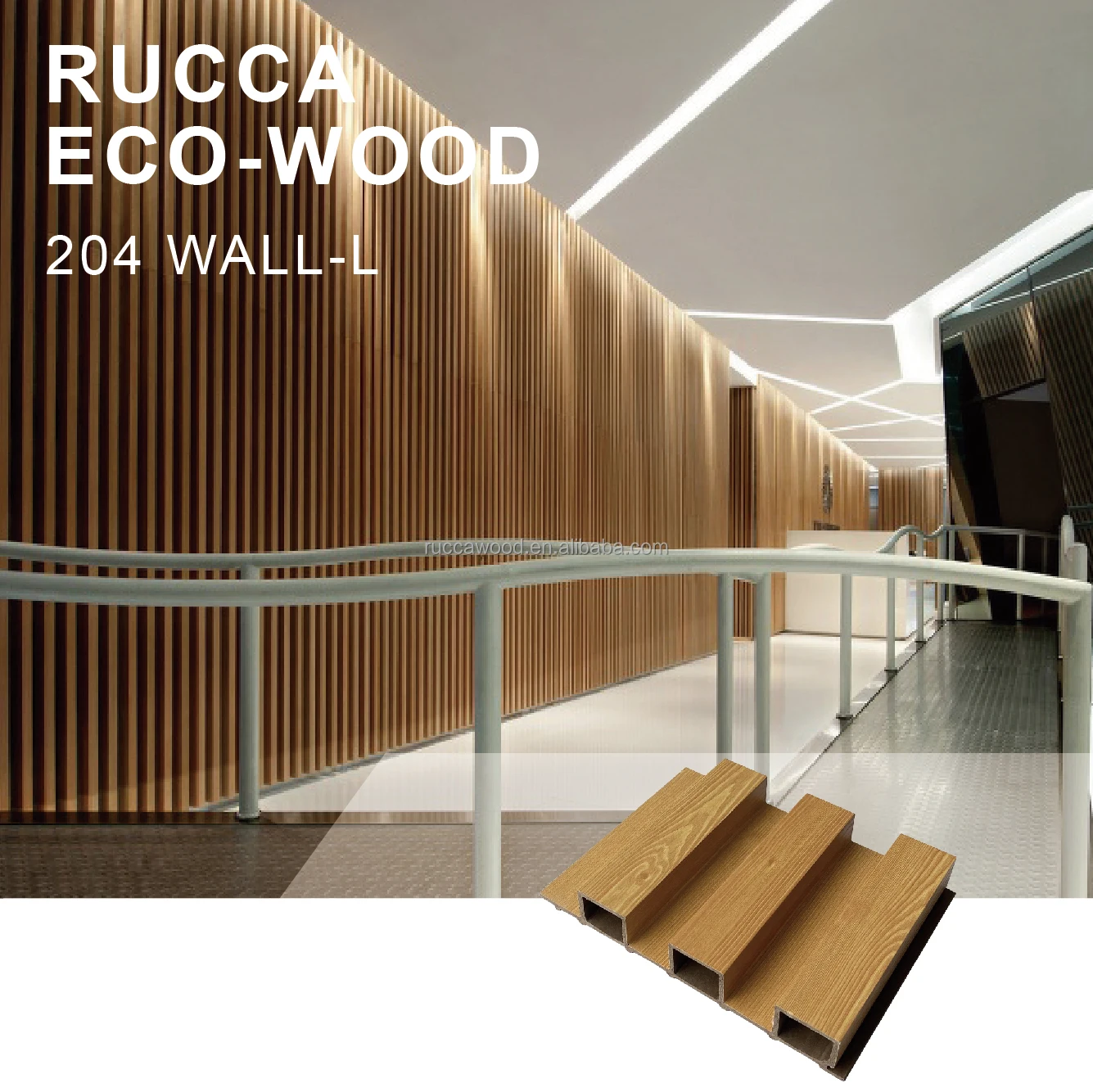 Factory Indoor Decor Wood Plastic Composite Pvc Coating Cladding Fluted Wall Board Interior Wpc Wall Panel