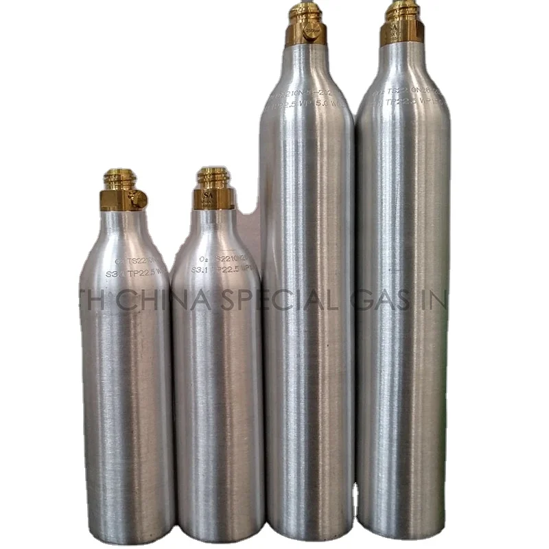 Wholesale Carbon Dioxide Gas Cylinder 0.6L Seamless CO2 Soda Cylinder