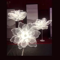 2019 новый дизайн, двойное использование, светодиодные большие цветы, подставка, потолочное украшение, украшение для свадебной вечеринки