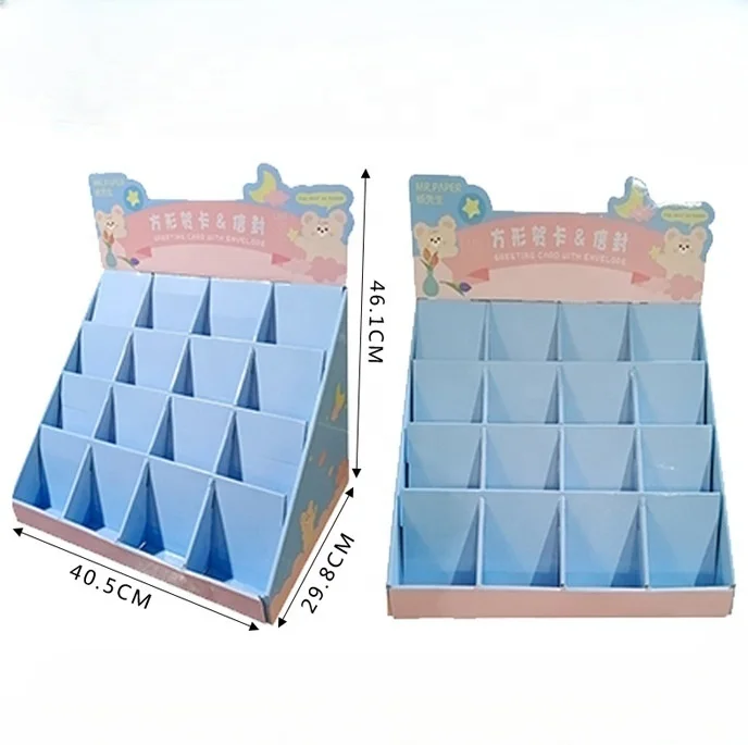 Advertising Pop Cardboard Display Unit Box Carton Small Counter Table Top Display Stand