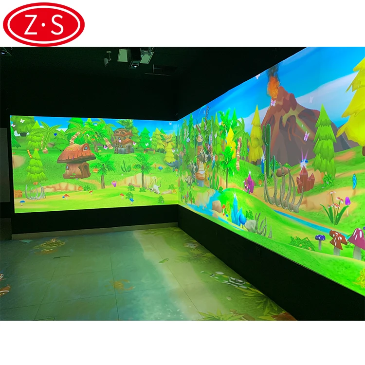 
Attractive beautiful background multi-channel Floor and Wall projection 3D interactive floor and wall 
