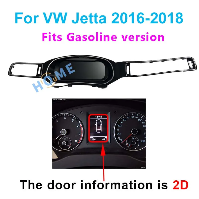 Linux System LCD Speedometer Gauge Virtual Instrument Cluster CockPit Digital Dashboard Panel For Volkswagen Jetta 2012-2018