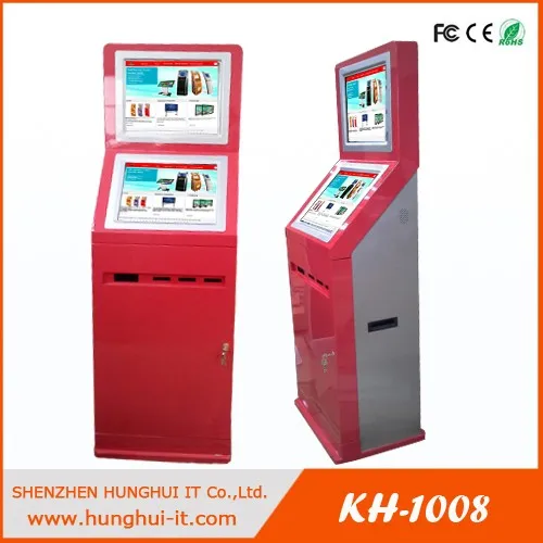 Free standing dual screen Gift Card SIM Card vending machine