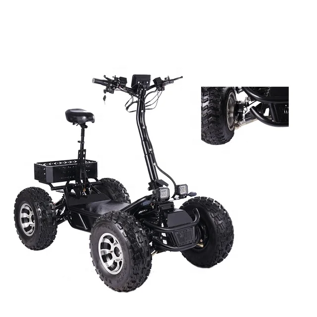 Custom Design Touring  Electric Mountain Tank 4 Wheel Electric Scooter ATV
