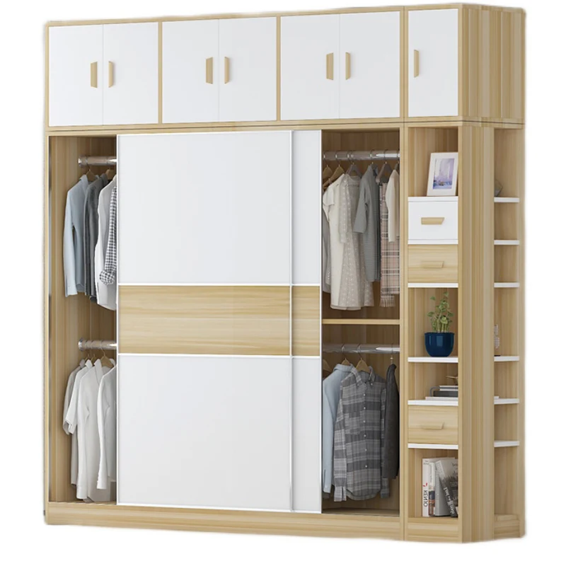 Новая акция Оригинальный Деревянный цветной дизайн шкаф для спальни современный гардероб