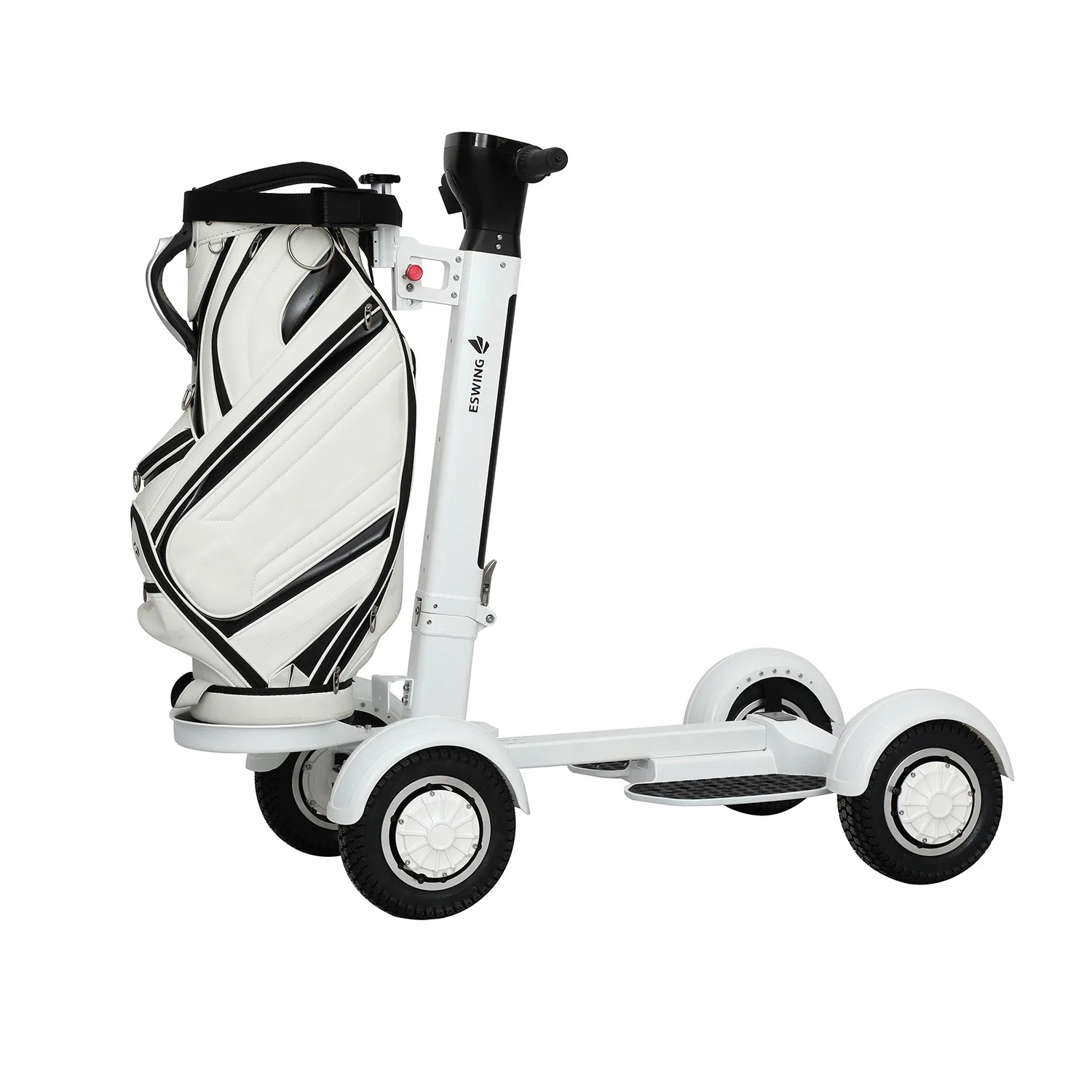 High Quality Easy Foldden Four Wheels Electric Push Golf Buggy Lithium Battery Golf Cart Scooter