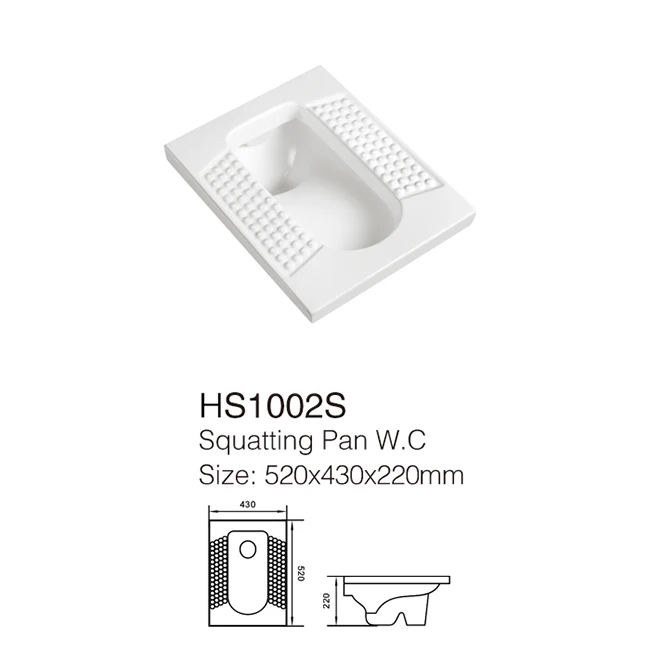 Hot Selling Factory Cheap Price Wc Bathroom Ceramic Floor Mounted Squat Pan Toilet