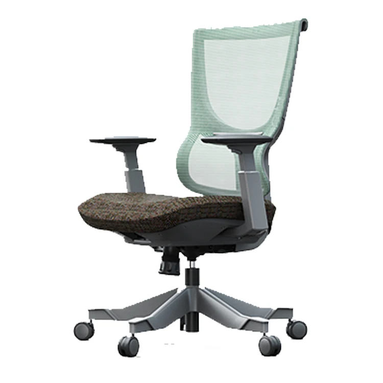 Удобное эргономичное офисное кресло с сетчатым вертлюгом идеального дизайна