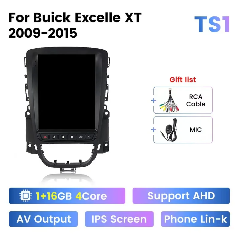 9.7inch Tesla Style Car Radio Android 13 For Buick Excelle GT XT Opel Astra J 2010-2014 GPS Navigation Android Auto Video Stereo