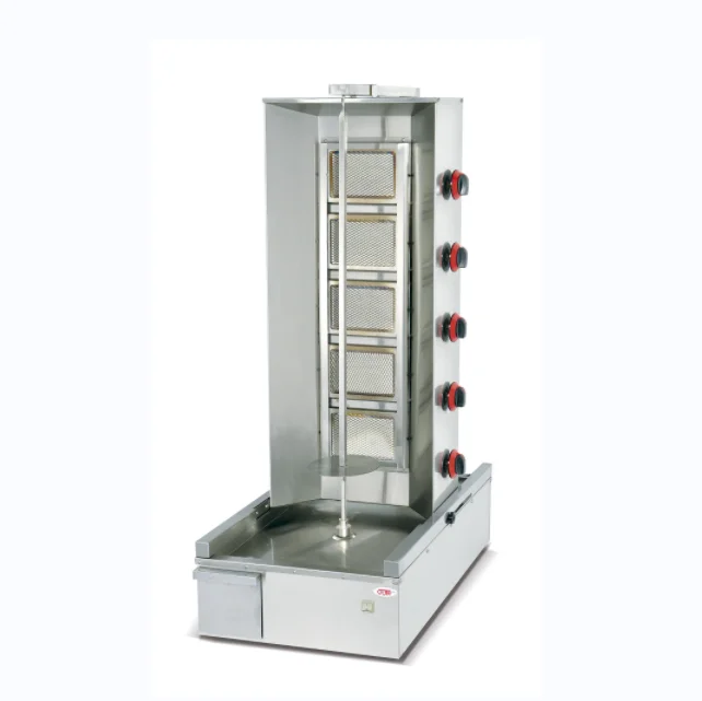 Commercial Stainless Steel Gas Doner Kebab Making Machine  5  Burner Shawarma  Maker  (OT-960)
