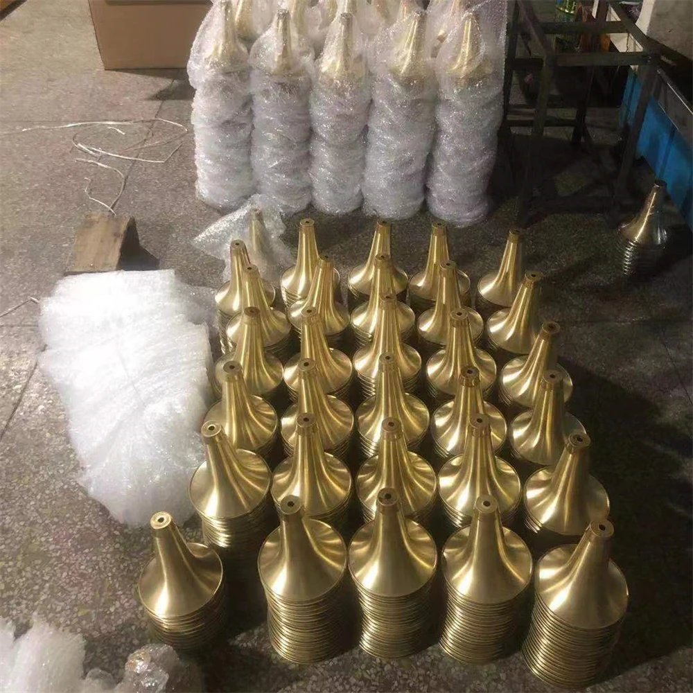 Custom Spinning CNC Machining Professional Quality Wind Instruments Musical Instrument Parts Brass Trumpet