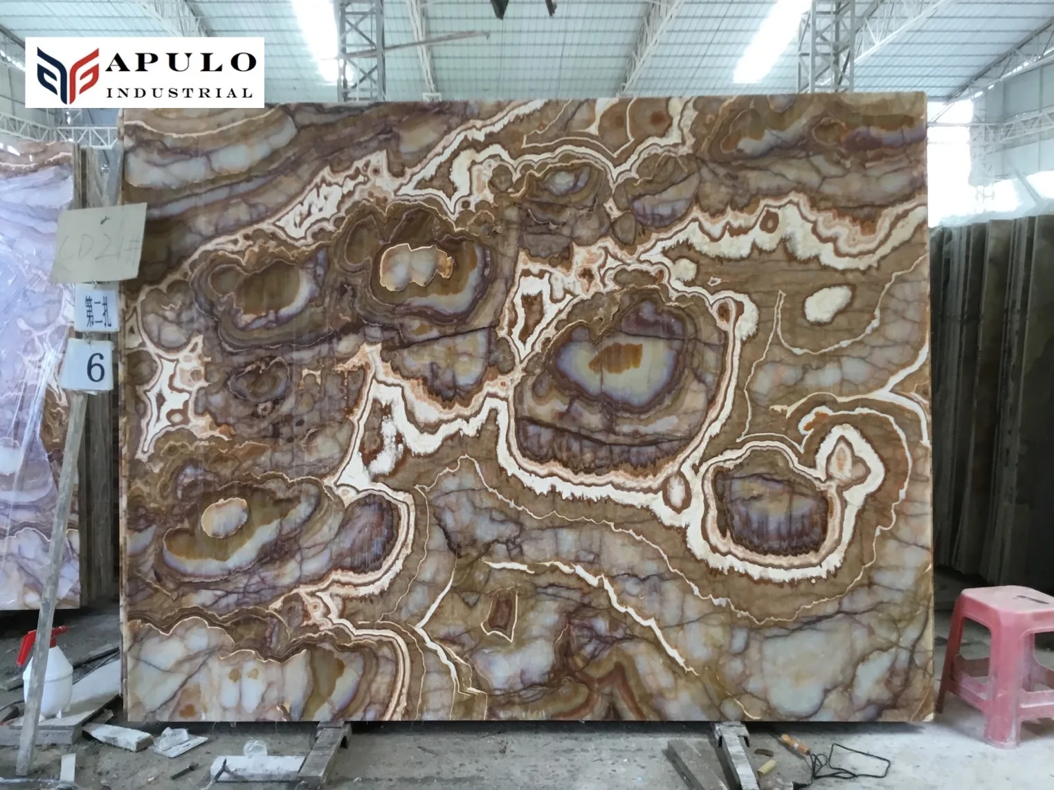 APOLOSTONE Tiger onyx Yellow Top Wall Style for  Home Decoration bookmatched Natural Color Material Origin Precious