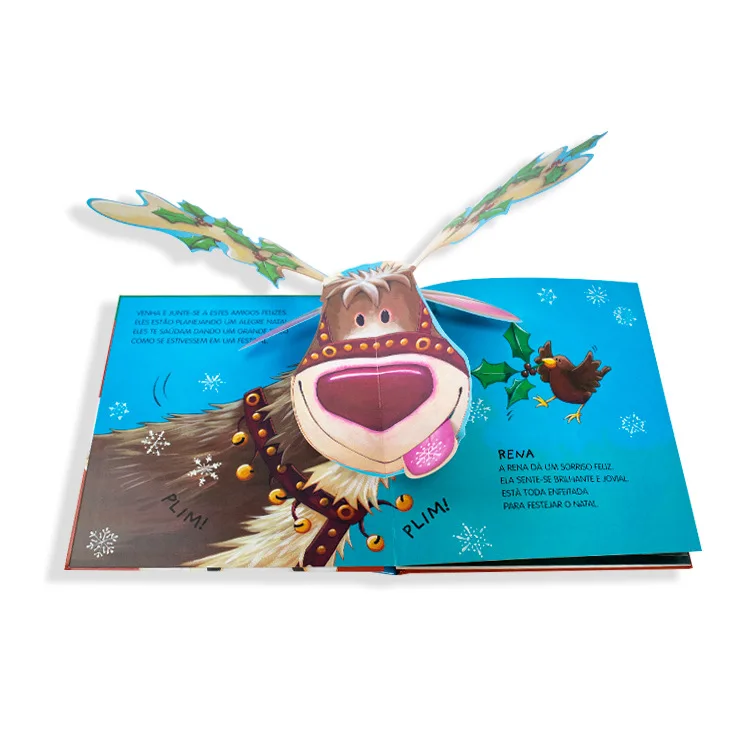 Customized Snowman Themed Three-Dimensional Luxury Puzzle Story Book for Children Hardcover Fancy Paper Manufactured China