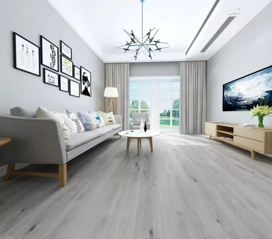 4mm Wooden Look Luxury Vinyl Planks Waterproof Rigid Core Plastic Flooring Click Composite SPC Flooring