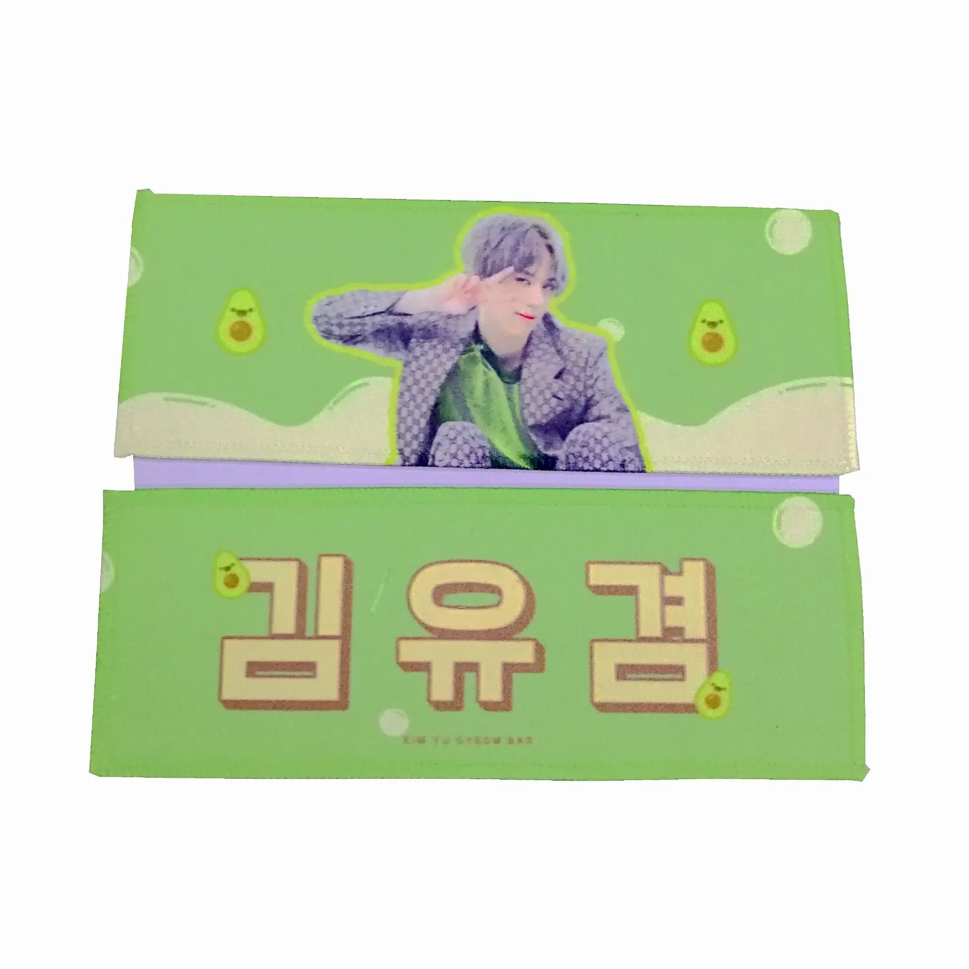 Custom mini kpop slogans  double sided printing suede cheering textile banner kpop slogan for kpop doll
