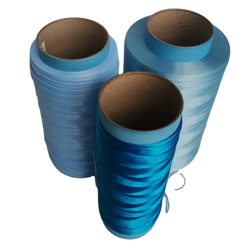 Ultra High Molecular Weight Polyethylene High Tenacity High Performance Colored Pe Fiber Blue Uhmwpe Yarn For Rope