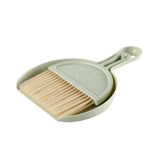 Household desktop mini broom keyboard cleaning brush with dustpan small broom set computer sundry brush