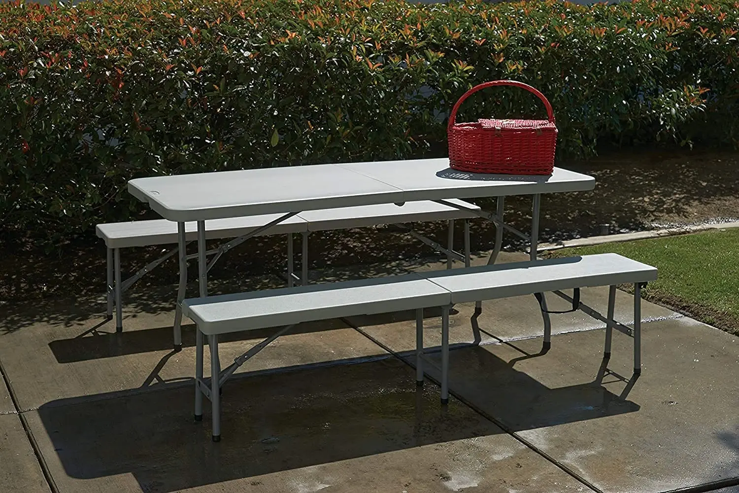 Foldable Camping Picnic Tables Bench Set OEM Garden Dining Bench Set Folding Picnic Table with Benches